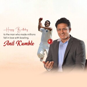 Birthday tribute to Indian cricketer Anil Kumble