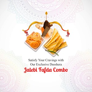 Dusshera offer with Jalebi and Tafda