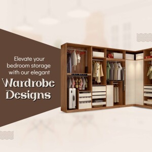 Modern corner wardrobe with clothing and storage boxes