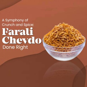 Bowl of Farali Chevdo, a traditional Indian snack