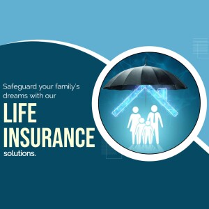 Image depicting life insurance protection for a family.