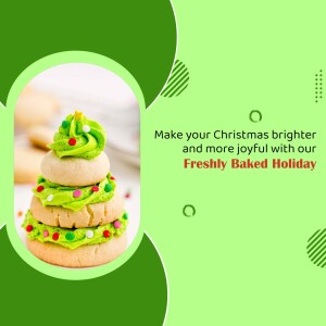 A stack of cookies decorated as a Christmas tree with green frosting and sprinkles.