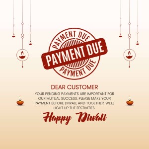 Diwali Payment Due Reminder Social Media Post For Instagram