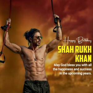 Shah Rukh Khan working out with suspension straps, birthday greeting
