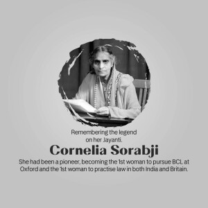 Portrait of Cornelia Sorabji, a pioneer in law