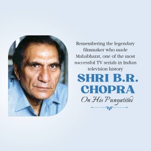 Portrait of Shri B.R. Chopra, Indian filmmaker