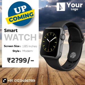 Image of an upcoming smart watch with price and specifications