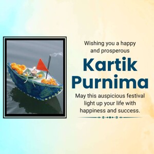 Image of a decorated boat with a lit lamp for Kartik Purnima