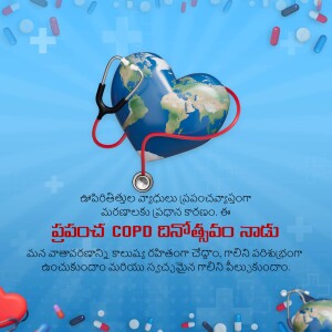 World Health Day concept with a heart-shaped globe and medical symbols.