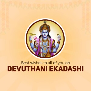 Image of Lord Vishnu for Devuthani Ekadashi