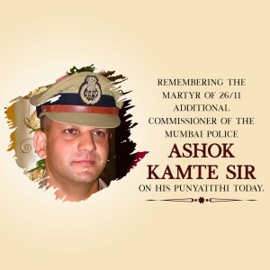 Portrait of Ashok Kamte, a Mumbai Police officer
