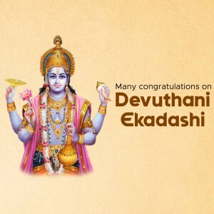 Image of Lord Vishnu for Devuthani Ekadashi