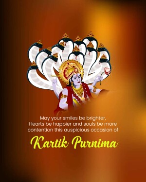 Happy Kartik Purnima instagram post