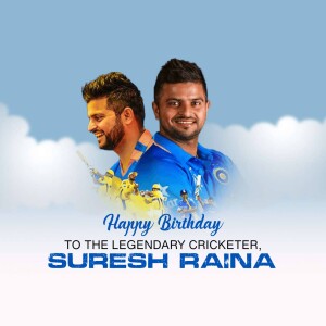 Birthday greeting for Indian cricketer Suresh Raina