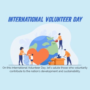 Illustration depicting people volunteering to care for the Earth