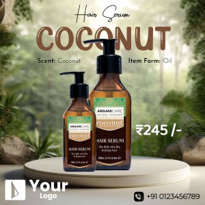 Arganicare Coconut Hair Serum product advertisement