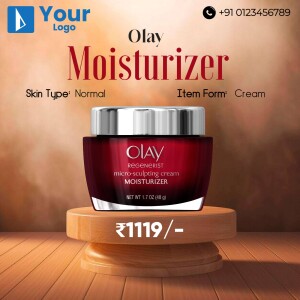 Olay Regenerist Micro-Sculpting Cream Moisturizer product advertisement