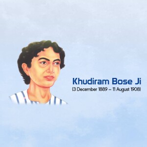 Portrait of Khudiram Bose, an Indian revolutionary