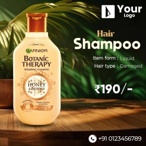 Garnier Botanic Therapy Shampoo bottle with honey and propolis extract