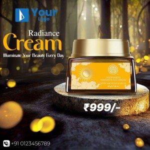 Radiance Cream product shot with price tag