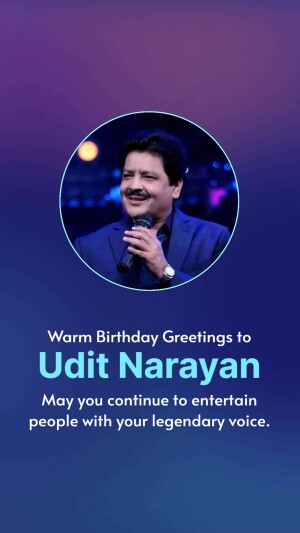 Happy Birthday Udit Narayan, Download Hd wishes images, status and poster 30 Happy Birthday Udit Narayan staus