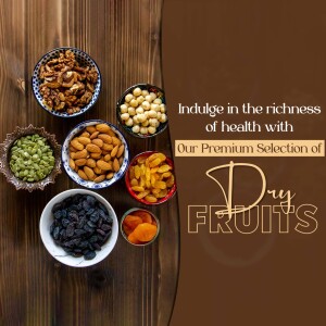 Assortment of dry fruits in bowls on a wooden surface