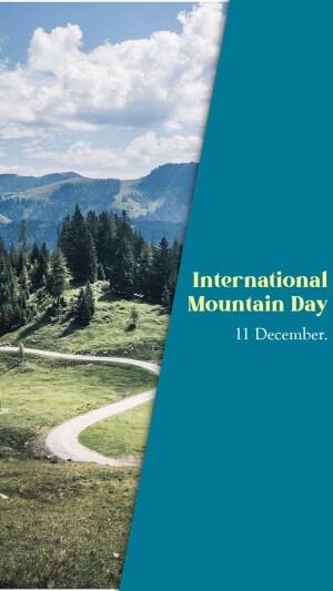 International Mountain Day Wishes Images, Poster, Banner, Status and hd Photos Download 30 11 December International Mountain Day