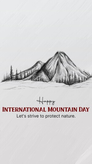 International Mountain Day Wishes Images, Poster, Banner, Status and hd Photos Download 31 Happy International Mountain Day status