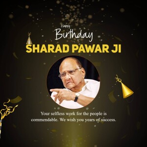 Birthday greeting for Sharad Pawar