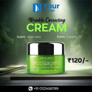 Oriflame Ecollagen Wrinkle Correcting Night Cream product advertisement