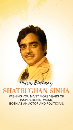 Shatrughan Sinha Birthday wishes Images, Status, Poster, Banner and Hd Photos 31 shatrughan sinha birthday Poster, Images Wishes and Hd Photos