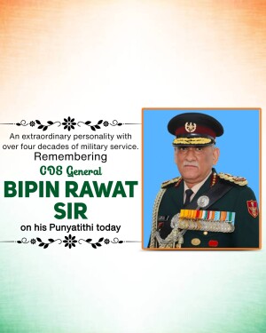 General Bipin Rawat Punyatithi quotes, Images, status, banner, Poster and Hd Photos Free Download 31 Bipin Rawat Punyatithi images, poster, banner