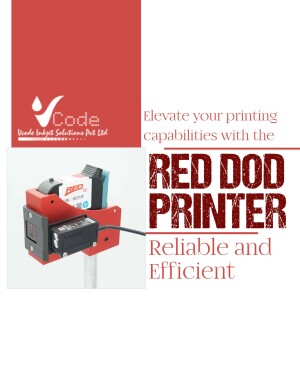 Red Dod Printer with text 'Elevate your printing capabilities'
