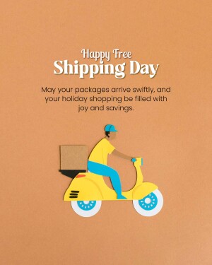 Paper cut illustration of a delivery person on a scooter with a package.