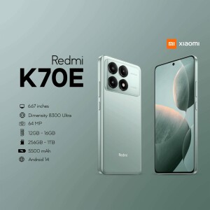 Redmi K70E smartphone with specifications