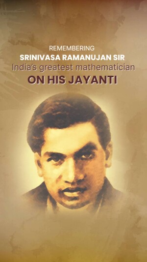 Srinivasa Ramanujan Jayanti wishes, Images, Poster, Banner, Status and Hd Photos 31 srinivasa ramanujan jayanti status download