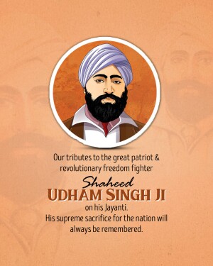 Sardar Udham Singh Jayanti Wishes, Images, Photos, Poster, Status and Banner Free Download 32 sardar udham singh jayanti status images