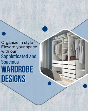 Modern white wardrobe with organized clothing and accessories