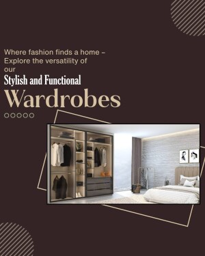 Modern wardrobe design with a bedroom interior