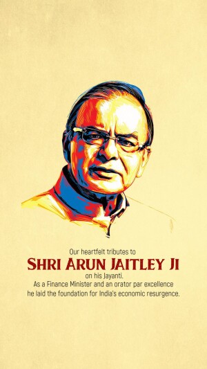 Arun Jaitley Jayanti Wishes, Images, Poster, Banner, status and hd Photos Free download 32 Arun Jaitley ki jayanti status