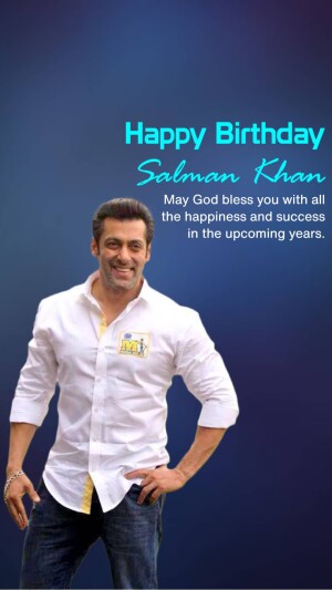 Salman Khan Birthday Wishes, Images, Photos, Poster, Status and Banner Free Download 32 Salman Khan Birthday WhatsApp Status Free Download