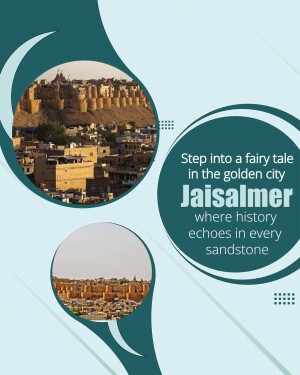 Jaisalmer Fort and city view in Rajasthan, India
