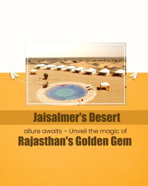 Aerial view of a luxury desert camp in Jaisalmer, Rajasthan with tents and a swimming pool.