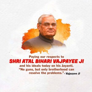 Atal Bihari Vajpayee Jayanti 7 Atal Bihari Vajpayee Jayanti Poster Free Download