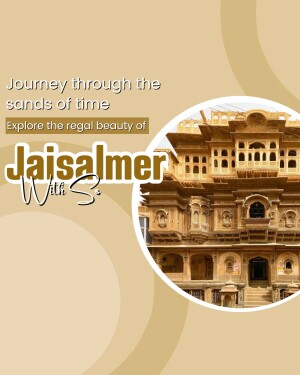 Jaisalmer Fort, Rajasthan, India - Travel Poster