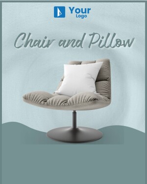 A comfortable chair with a soft pillow, perfect for relaxation.