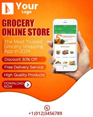 Grocery Online Store Promotion Artwork For X