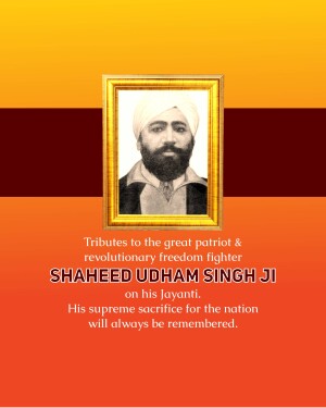 Shaheed U Celebrate Shaheed Udham Singh Jayanti with Posters & Videos | Brands.live