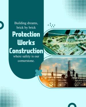 Construction Safety & Protection Creative Design For Twitter