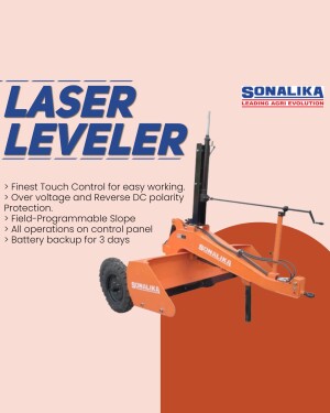 Sonalika Laser Leveler agricultural equipment for land leveling